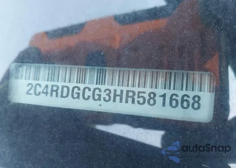 2017 Dodge Grand Caravan Sxt from USA, damaged, VIN 2C4RDGCG3HR581668